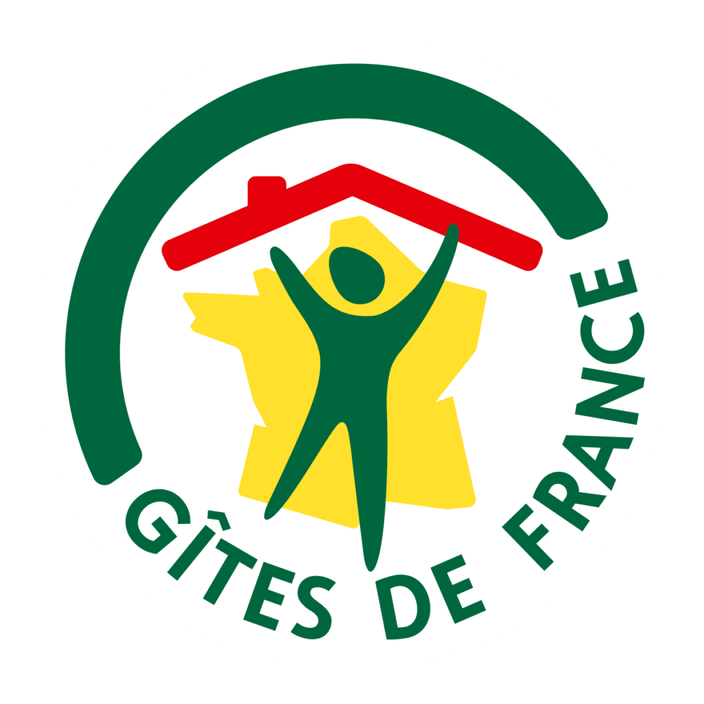 Logo de Gîtes de France représentant une maison et une silhouette humaine stylisée.